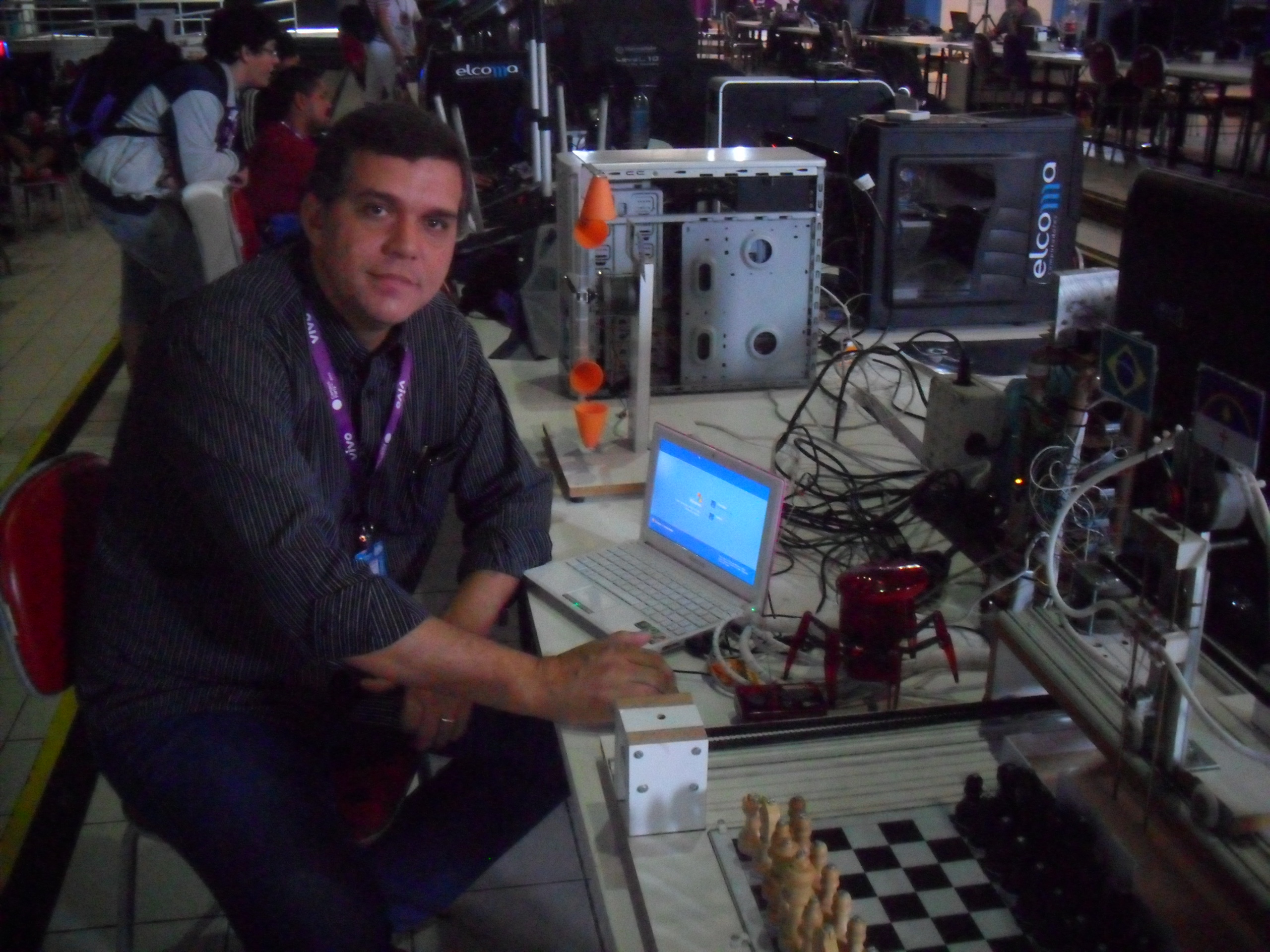 Francisco Roberto, criador do robô que joga xadrez