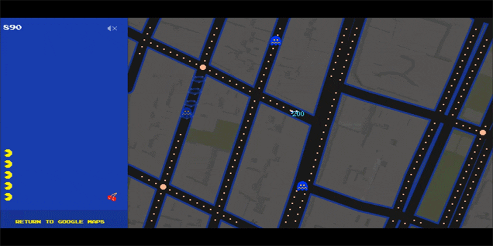 Jogue Pac-Man no google maps agora! :D - Design Culture