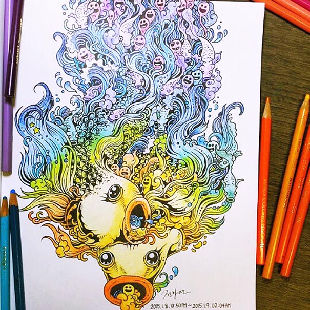 coloring-book-adult-doodle-invasion-kerby-rosanes-14